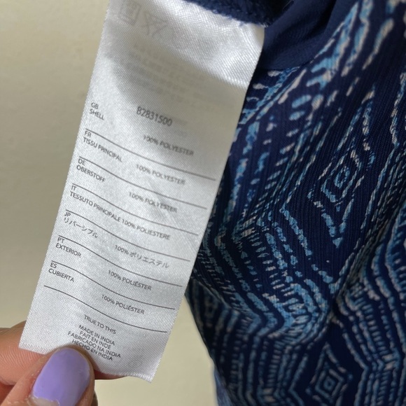 Volcom Midnight Blue Hijack Love Ruffle Jumpsuit - Picture 11 of 11